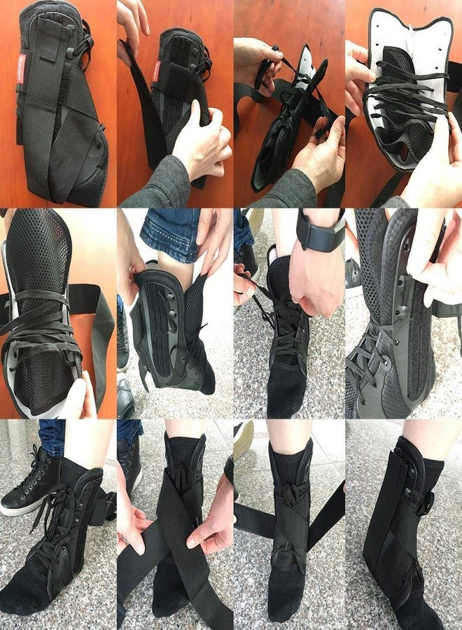 Kuangmi Ankle Brace Stabilizers Adjustable Ankle Support for Sports Protect, Sprained Ankle, Ligament Damage, Injury Recovery 1 Piece (L) - Image 5