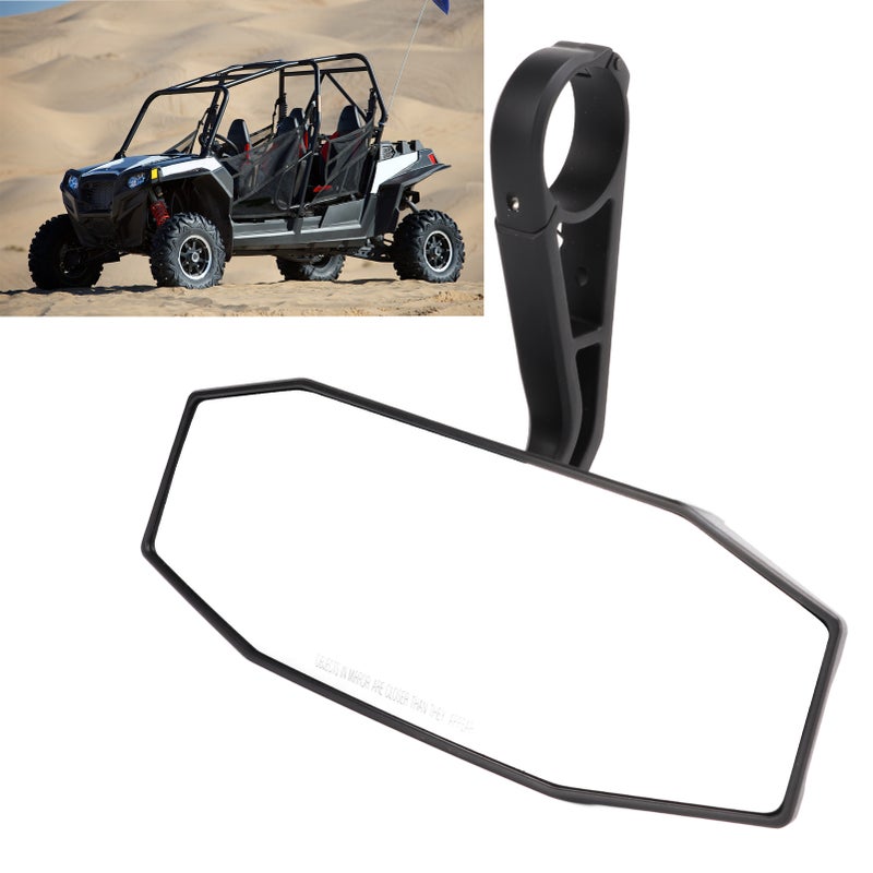 مرآة مركبة رؤية خلفية مركزية مقاومة للسplash قابلة للتعديل كبديل لـ Polaris RZR 4 800 2010‑2014 - Image 2