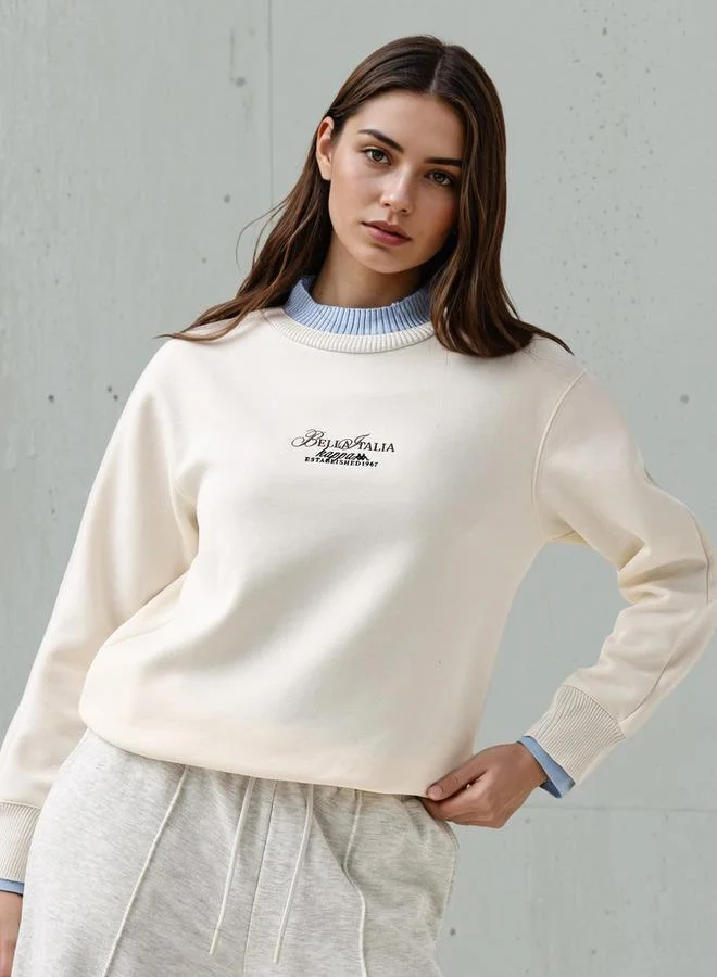 Kappa Kappa Women's Double Rib Sweatshirt