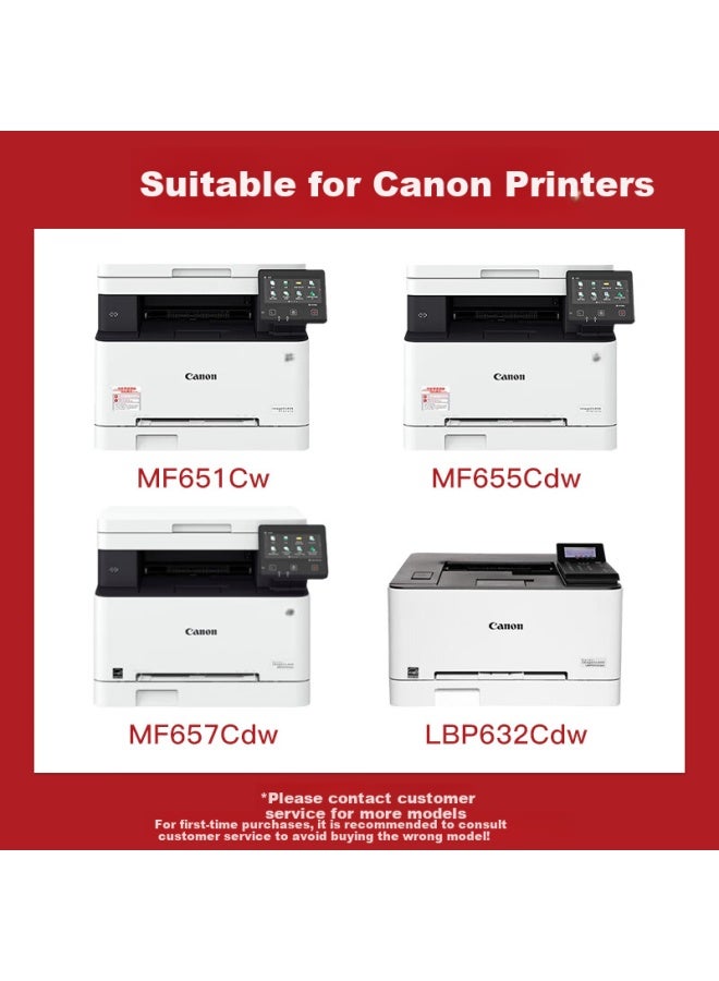 Befon Crg-067 Standard Black Toner Cartridge With Easy Powder Addition For Canon Mf655Cdw Mf651Cw Mf656Cdw Lbp631Cw Lbp633Cdw Printer Toner Cartridge Powder Box - Image 2