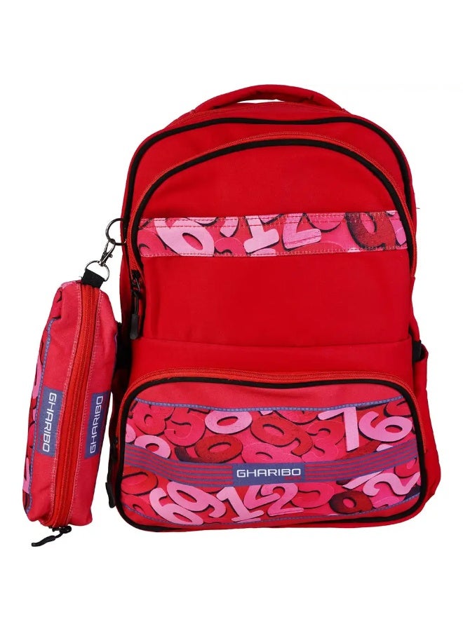 شنطة مدرسية جبردين للبنات غاريبو باج، 3 سوست، 16 بوصة، بالأضافة الى مقلمه - Image 1