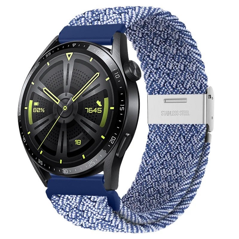Bluejw Nylon Woven 20mm 22mm Replacement Watch Strap for Samsung Galaxy Watch 7 GT3 and Huawei GT4 – Durable Smartwatch Wrist Band - Image 5