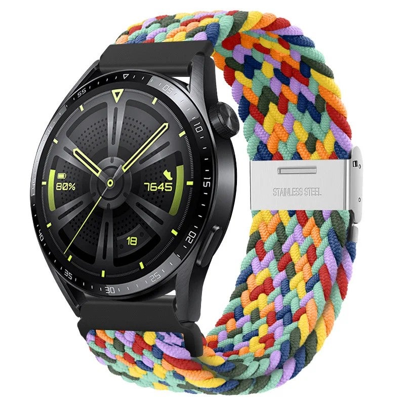 Bluejw Nylon Woven 20mm 22mm Replacement Watch Strap for Samsung Galaxy Watch 7 GT3 and Huawei GT4 – Durable Smartwatch Wrist Band - Image 1