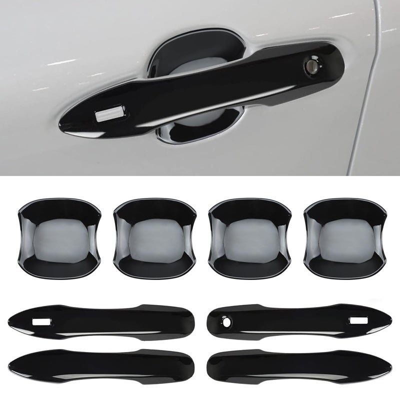 DLOVEG Car Door Handle Covers Door Bowl Cover Compatible for 20182023 2024 2025 Toyota Camry Accessories Door Handle ProtectorsTrim with Auto 2 Lock Sensors Holes