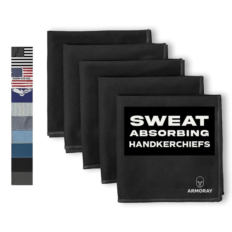 ARMORAY Sweat Absorbing Towel Handkerchief QuickDry Microfiber Gym Towels for Face Hands Body Workout Towel for Men Sport Rag Perfect for Tennis Pickleball Sauna Use by Women