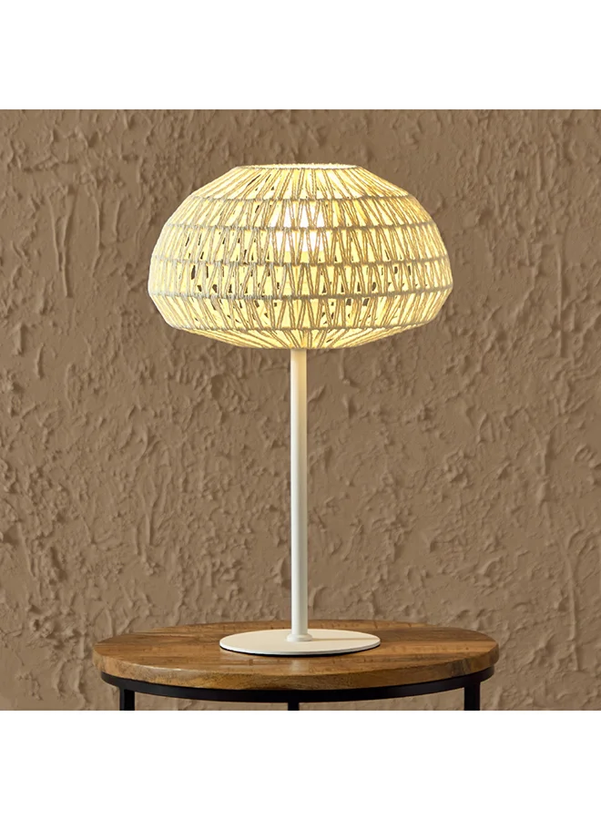 Home Box Stark Metal Table Lamp with Paper Rope Shade 30 x 48 x 30 cm