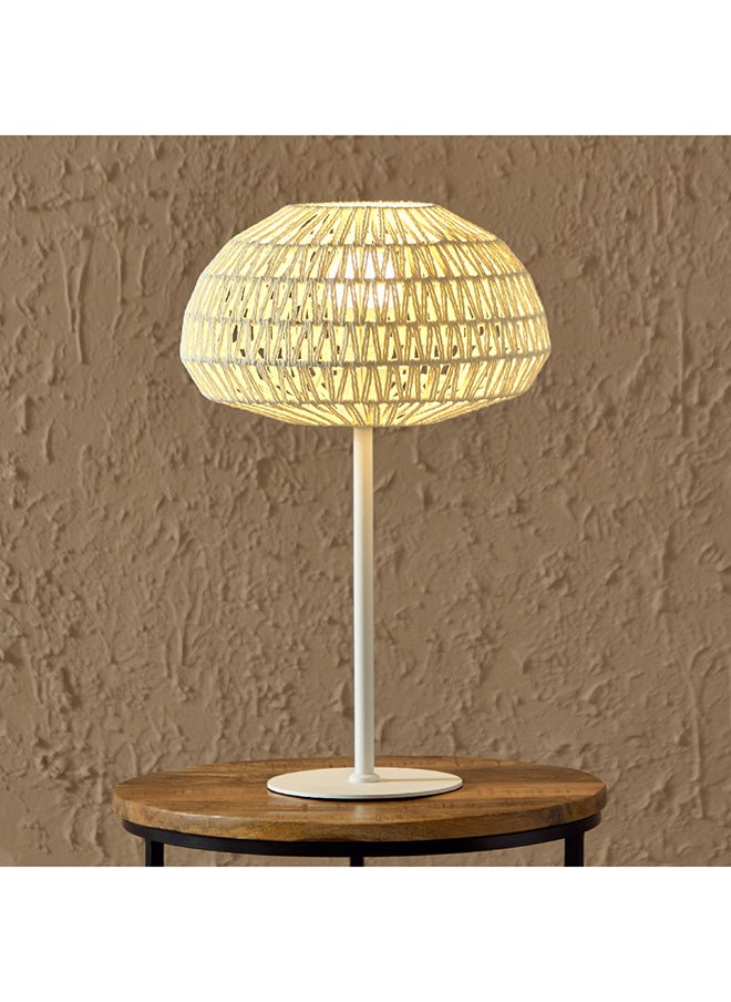 Stark Metal Table Lamp with Paper Rope Shade 30 x 48 x 30 cm
