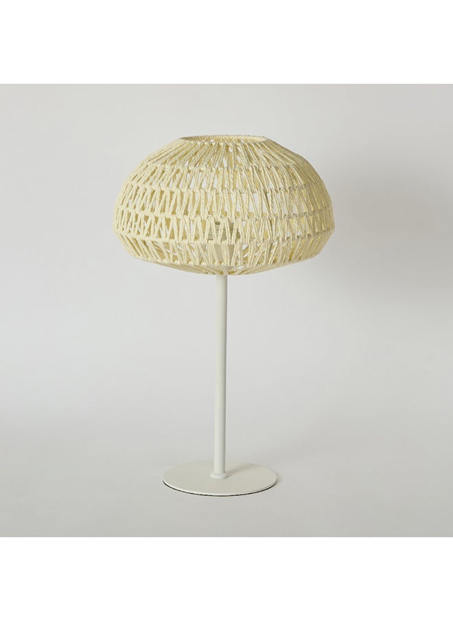 Stark Metal Table Lamp with Paper Rope Shade 30 x 48 x 30 cm