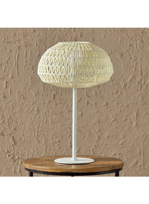 Stark Metal Table Lamp with Paper Rope Shade 30 x 48 x 30 cm