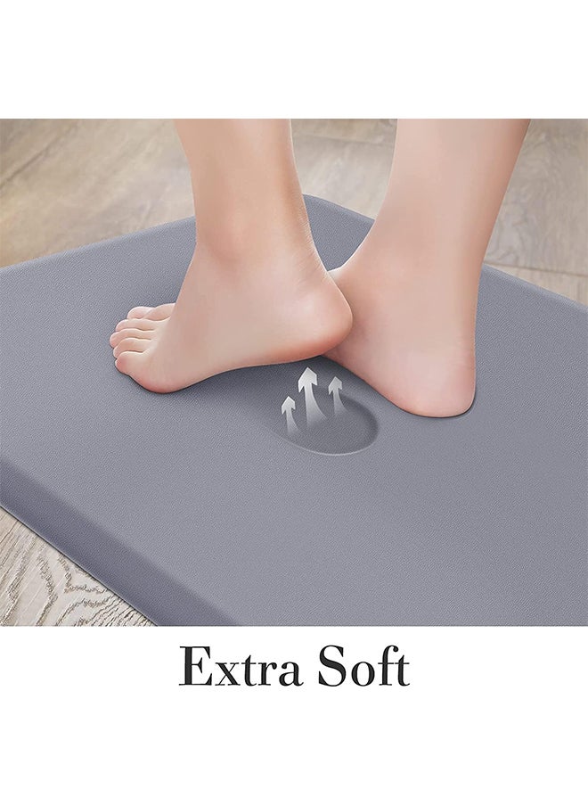 Hihonor - Kitchen Floor Mat,Anti-Fatigue Feet,Waterproof and Oil-Proof Material,Kitchen Floor Mat in Front of the Sink,Washable,Suitable for Kitchen/Laundry Room(Gray,44x120cm) - Image 1