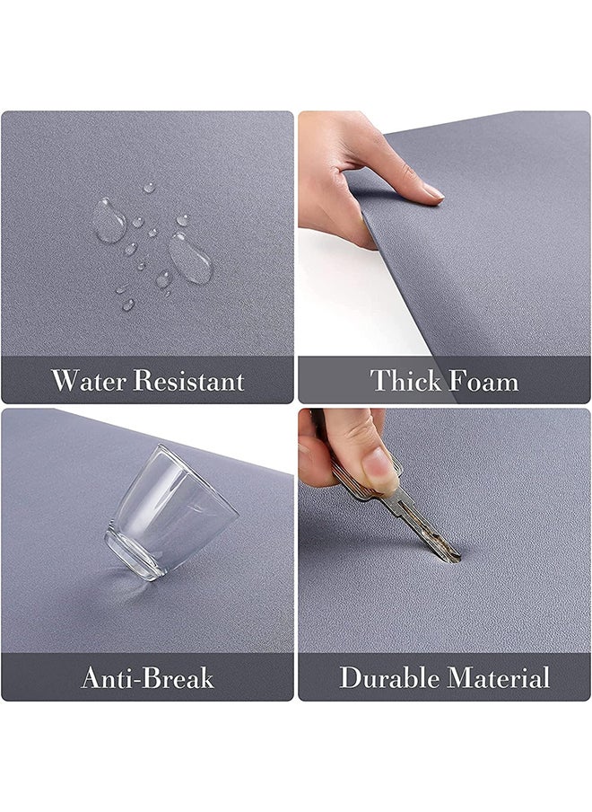 Hihonor - Kitchen Floor Mat,Anti-Fatigue Feet,Waterproof and Oil-Proof Material,Kitchen Floor Mat in Front of the Sink,Washable,Suitable for Kitchen/Laundry Room(Gray,44x120cm) - Image 1