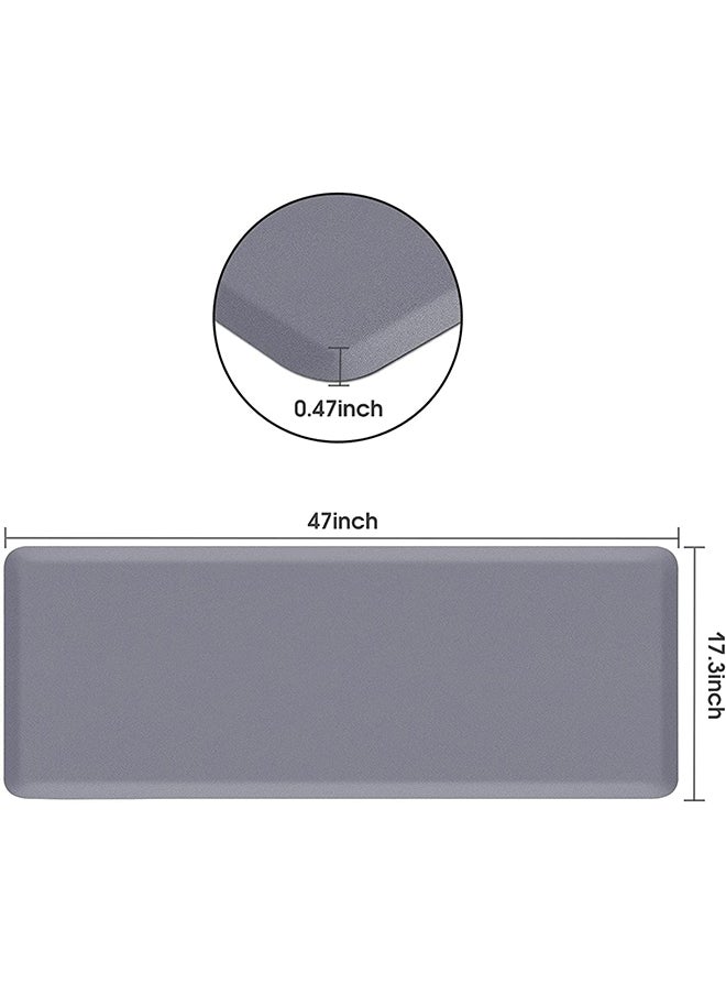 Hihonor - Kitchen Floor Mat,Anti-Fatigue Feet,Waterproof and Oil-Proof Material,Kitchen Floor Mat in Front of the Sink,Washable,Suitable for Kitchen/Laundry Room(Gray,44x120cm) - Image 1