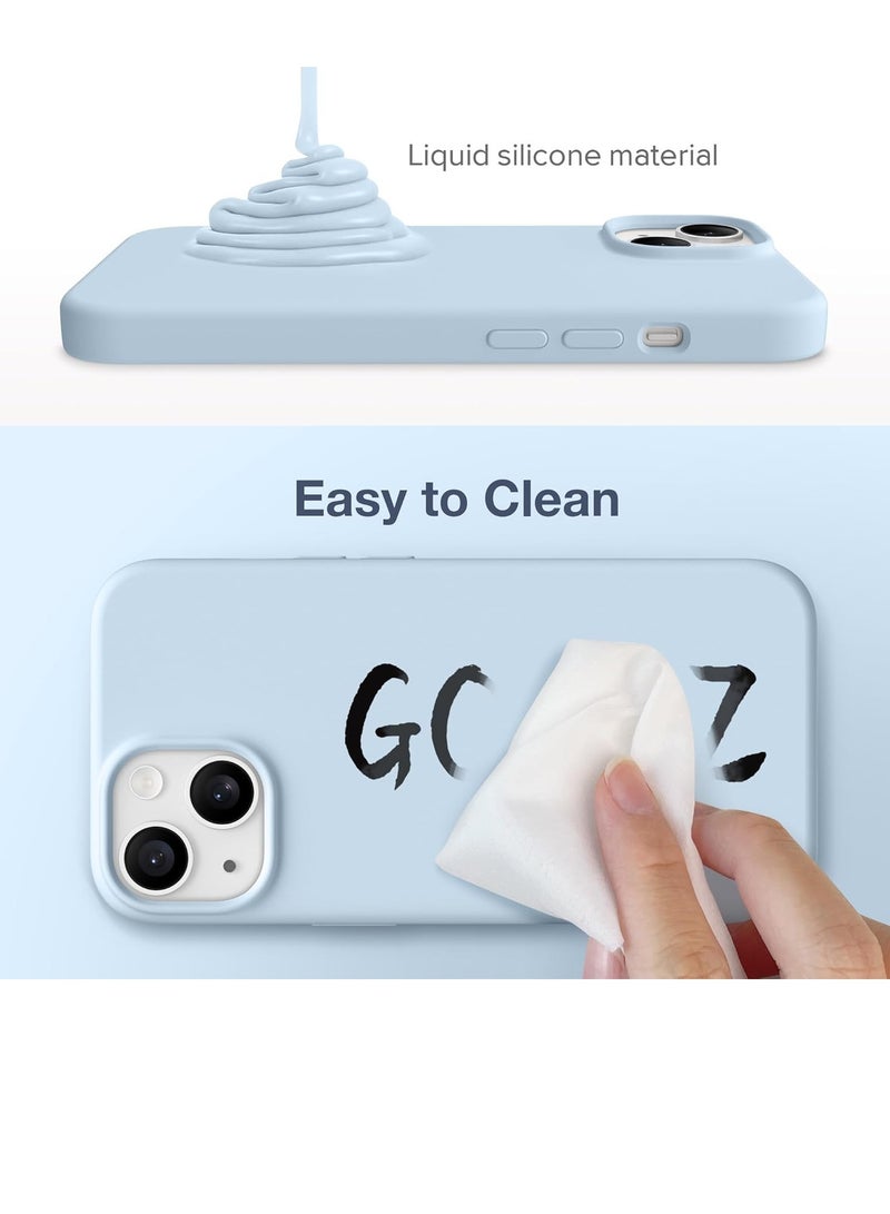 غطاء موبايل آيفون 15: حماية من السيليكون السائل الناعم، مضاد للخدش وصدمات، غطاء خلفي رفيع مع قبضة مريحة وتشطيب مضاد لبصمات الأصابع - Image 5