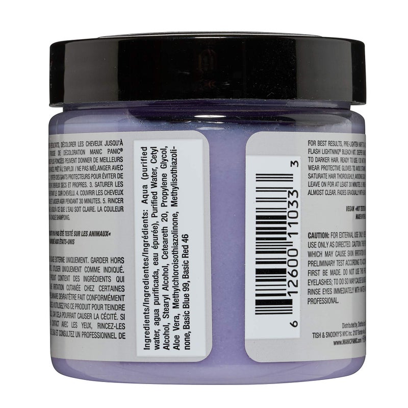 MANIC PANIC Virgin Snow Hair Toner - Classic High Voltage - Semi Permanent Blue Toner for Blonde, Bleached, Brassiness Orange Hair & Brassy Tones - Vegan, PPD & Ammonia-Free - Image 2