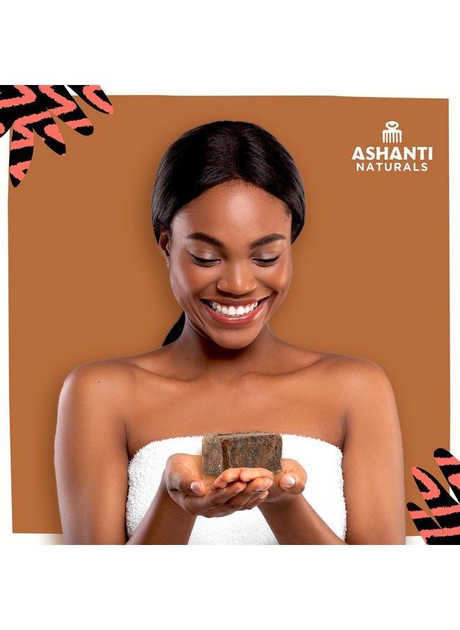 Ashanti Naturals - Authentic African Black Soap Bar Cleansing And Nourishing Black African Soap Bar Acne Bar Soap With Shea Butter And Coconut Oil (8Oz) - Image 1