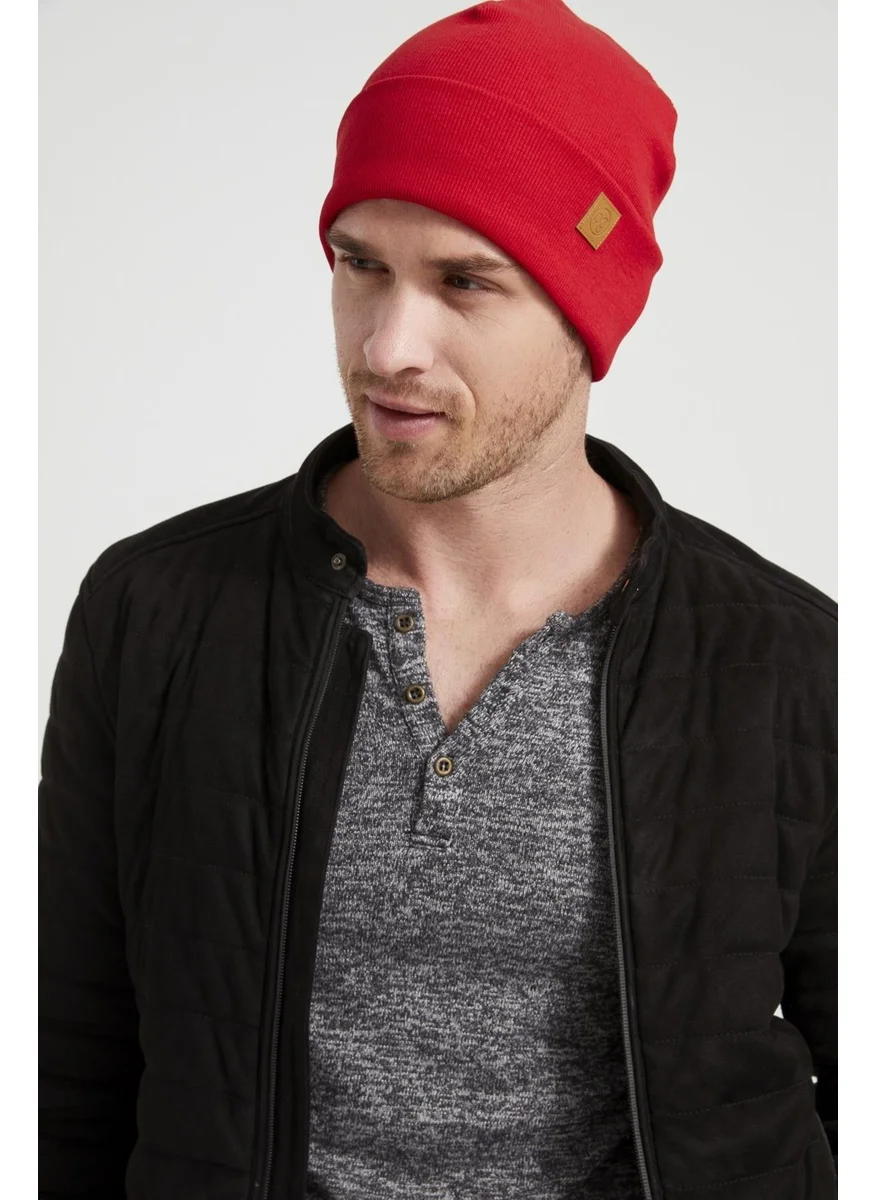 Butikgiz Men's Young Living Red Hat Beret Sports Comfortable Cotton Handmade Difference