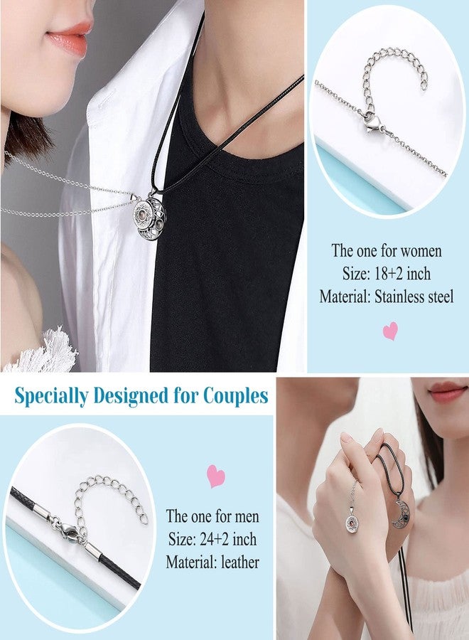 UPROMI Couples Gift Ideas, Matching Necklace for Couple Gifts I Love You Couples Stuff Cute Birthday Anniversary Sweetest Wedding Christimas Valentines Day Gifts for Him Her Boyfriend Girlfriend - Image 3