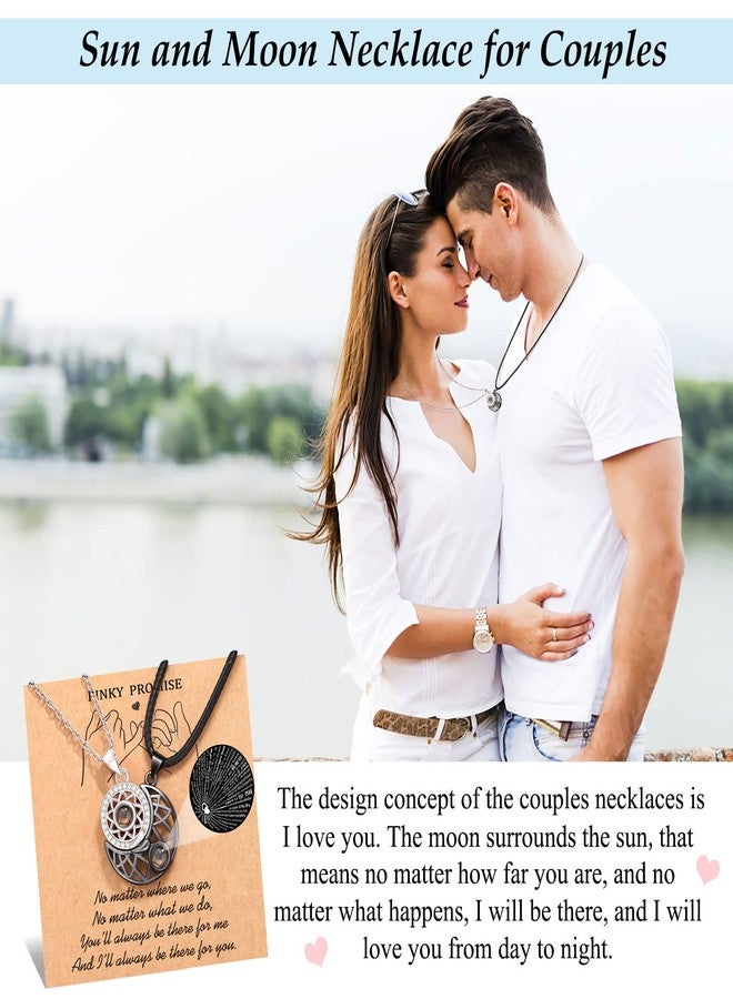 UPROMI Couples Gift Ideas, Matching Necklace for Couple Gifts I Love You Couples Stuff Cute Birthday Anniversary Sweetest Wedding Christimas Valentines Day Gifts for Him Her Boyfriend Girlfriend - Image 2