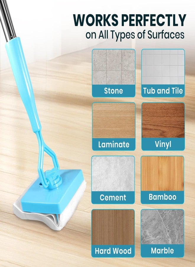 Rinakou 20 Pack Reusable Pads Compatible with Baseboard Buddy Baseboard Cleaning Tool,Spone Mop Refills for Microfiber Cleaning - Image 2