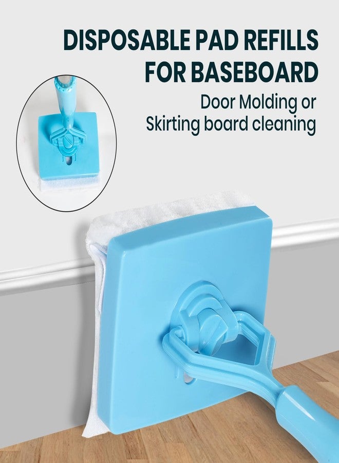 Rinakou 20 Pack Reusable Pads Compatible with Baseboard Buddy Baseboard Cleaning Tool,Spone Mop Refills for Microfiber Cleaning - Image 3
