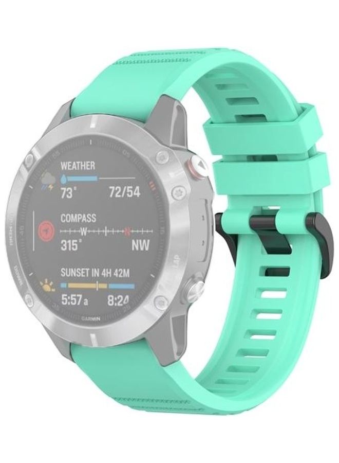 NIBEMINENT Quick Release Replacement Band For Garmin fenix 6S Smartwatch 22 mm With 2 Knife Tools Lake Blue - Image 2