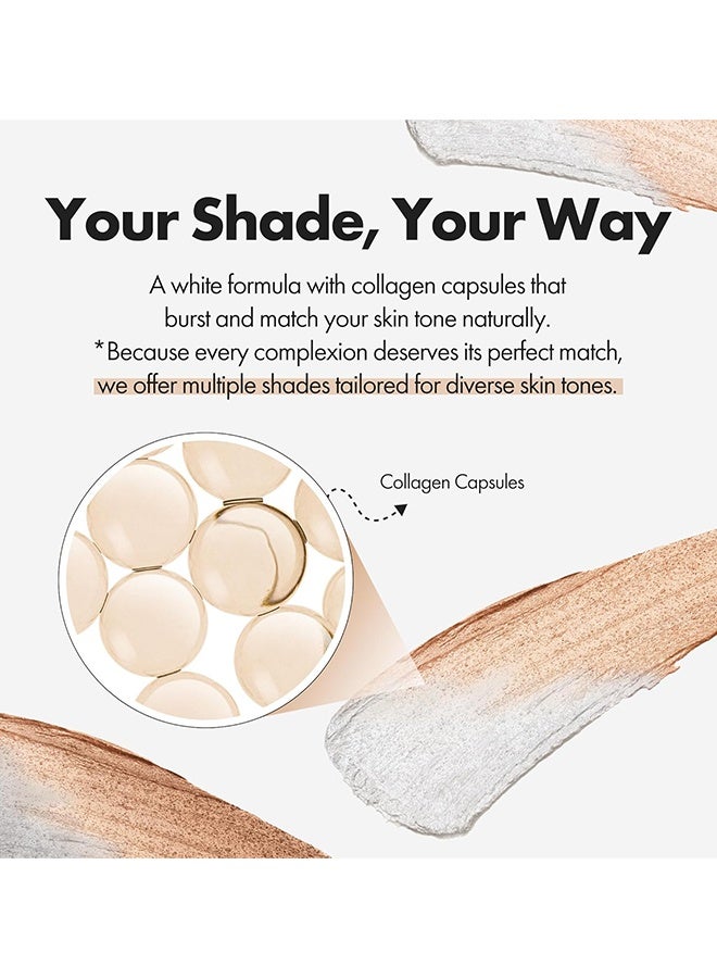 zephoco Color Changing Foundation Stick, V - Color-Changing Foundation Stick With Concealer, Medium To Full Coverage Cream Stick Hydrating Makeup, Dual-Ended With Soft Brush For Flawless Look, Portable & Travel-Friendly (Ivory White) - Image 2