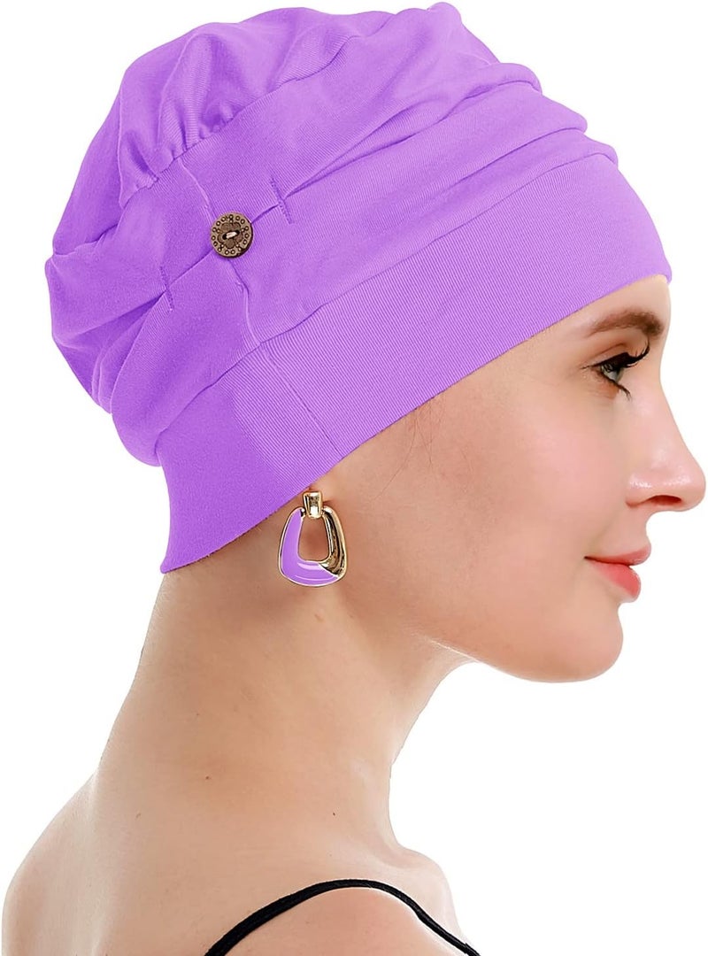 osvyo Cotton Chemo Turbans for Women Cancer Hairloss hat - Cotton Lightweight Headwear Sealed Packaging - Image 5