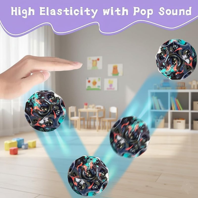 ENORME 4 Pcs Bouncy Ball for Kids | Colorful Rubber Jumping Balls for Indoor & Outdoor Play | Fun, Safe & Durable Toy Balls for Boys & Girls - (Pack of - 1) - Image 4