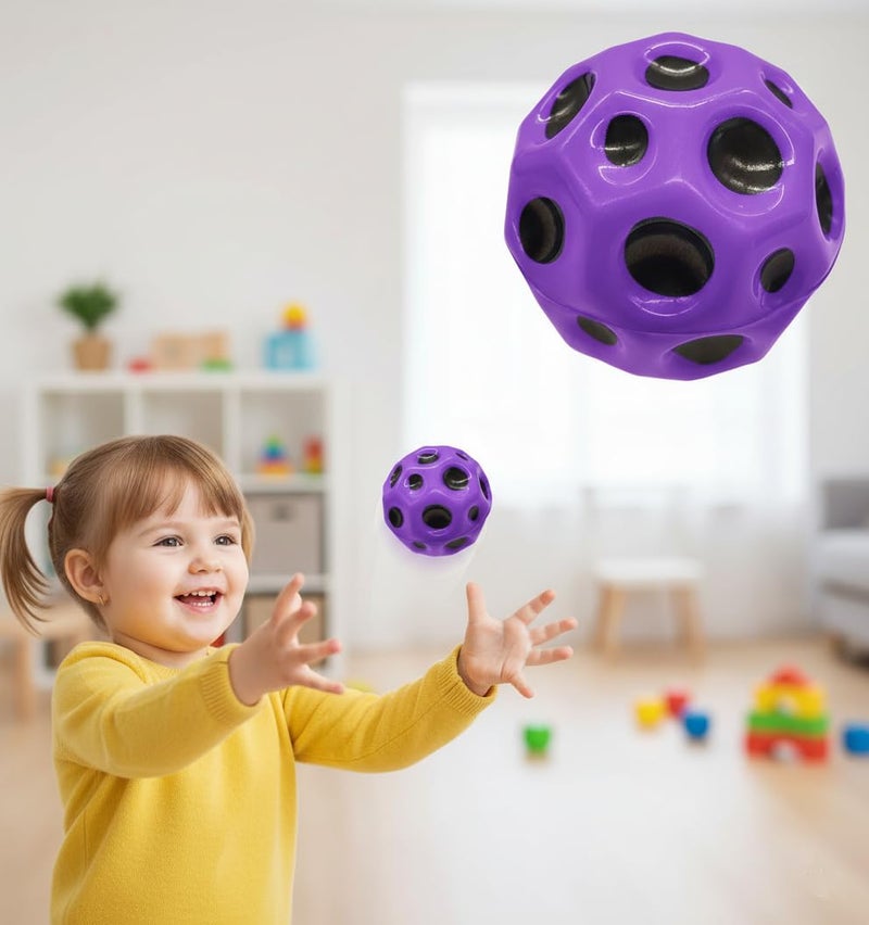 ENORME 4 Pcs Bouncy Ball for Kids | Colorful Rubber Jumping Balls for Indoor & Outdoor Play | Fun, Safe & Durable Toy Balls for Boys & Girls - (Pack of - 1) - Image 2