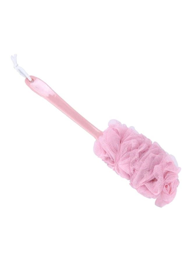 NIBEMINENT Long Handle Bath Brush Pink 43x9cm - Image 1
