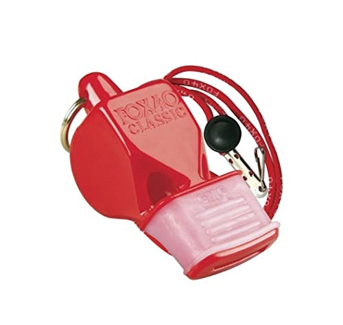 Fox 40 Classic CMG Whistle with Breakaway Lanyard - Red,115 db (Single with Lanyard) - Image 3
