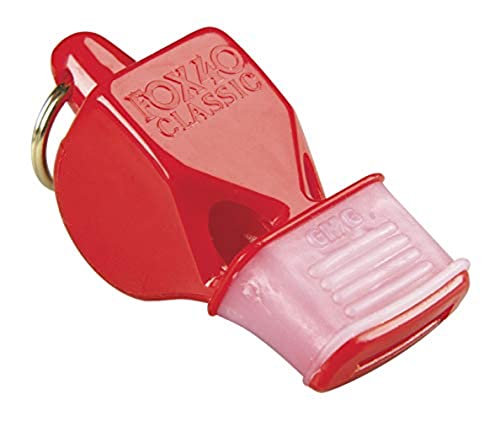 Fox 40 Classic CMG Whistle with Breakaway Lanyard - Red,115 db (Single with Lanyard) - Image 1