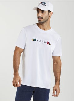 NAUTICA Graphic Regular Fit Premium Cotton Crew Neck T-shirt  - Image 1