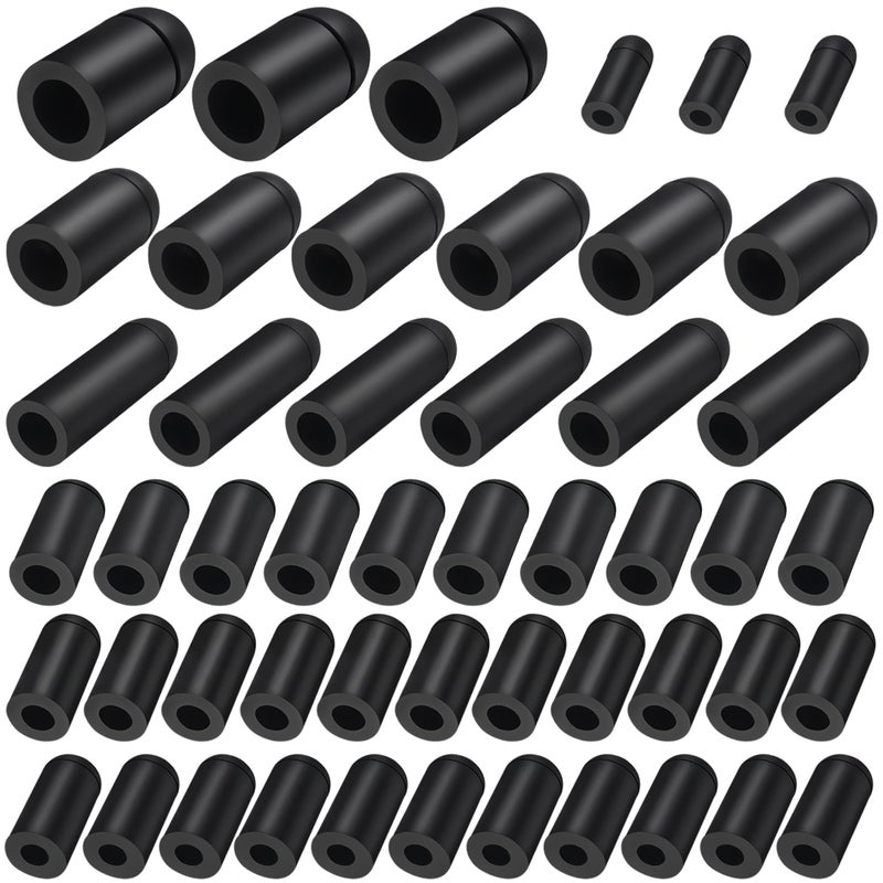 Easily Rubber Vacuum Caps Plug Kit, 63 PCS Assorted Vacuum Plugs Hose End Caps Assortment Kit for Carburetor, Manifold, Automotive 3/16'' 5/16" 7/32" 1/4" 5/32'' 3/8'' 1/8â€œ - Image 1