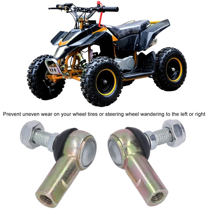 Alloy Steel Tie Rod End Set For 50 250 ATV Scooter Karting 2 Pieces - Image 3