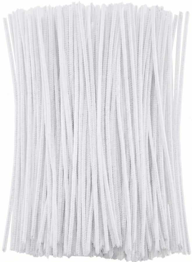 GOTOONE White Pipe Cleaners Crafts (100 Pack) Chenille Stems for DIY Art Decorations Creative (6 mm x 12 Inch) - Image 1