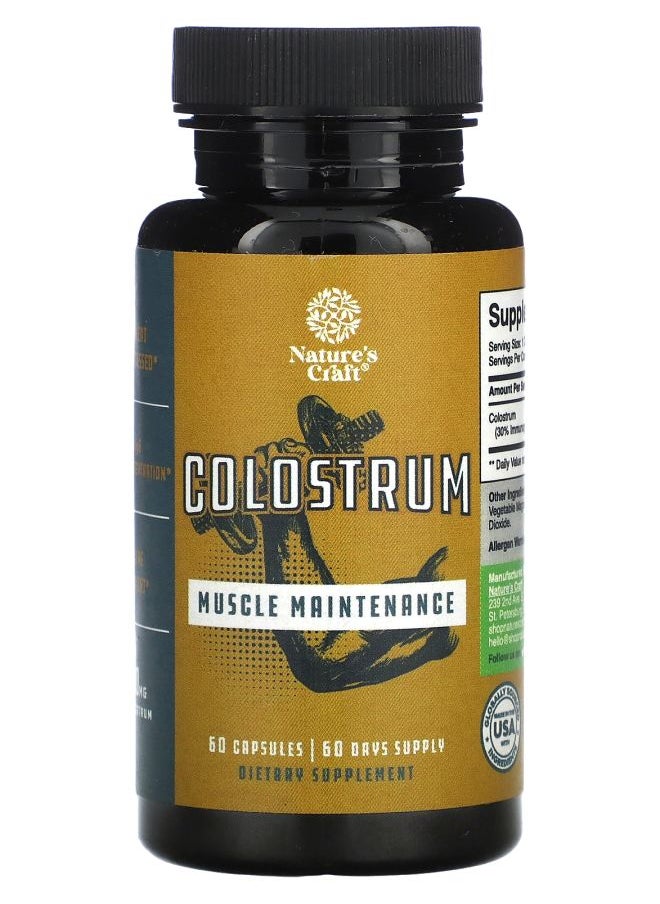 Nature's Craft Colostrum 60 Capsules 