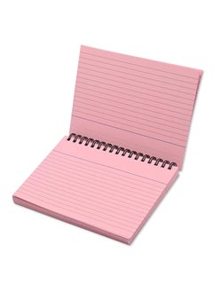 FIS FIS Ruled Record Card 180 Gsm 6X4 Inch Double Loop Spiral 50 Sheets Pink -FSIC64-180SPPI  - Image 3