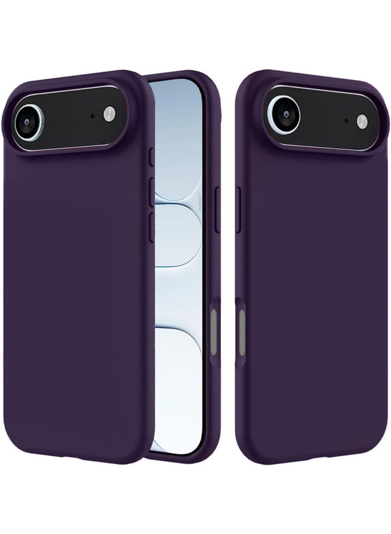 Silicone Case for iPhone 17 Air, Silky Soft Touch Full-Body Protective Phone Case, Anti-Scratch Shockproof Cover with Microfiber Lining (PURPLE) - Image 2