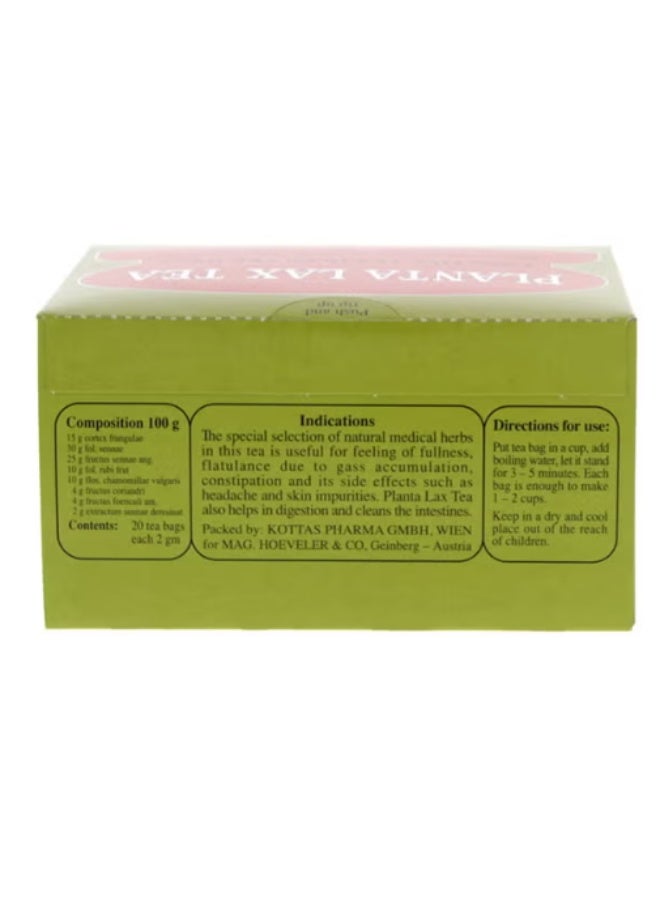PLANTA LAX TEA - laxative tea in filter bags 20s - Image 2