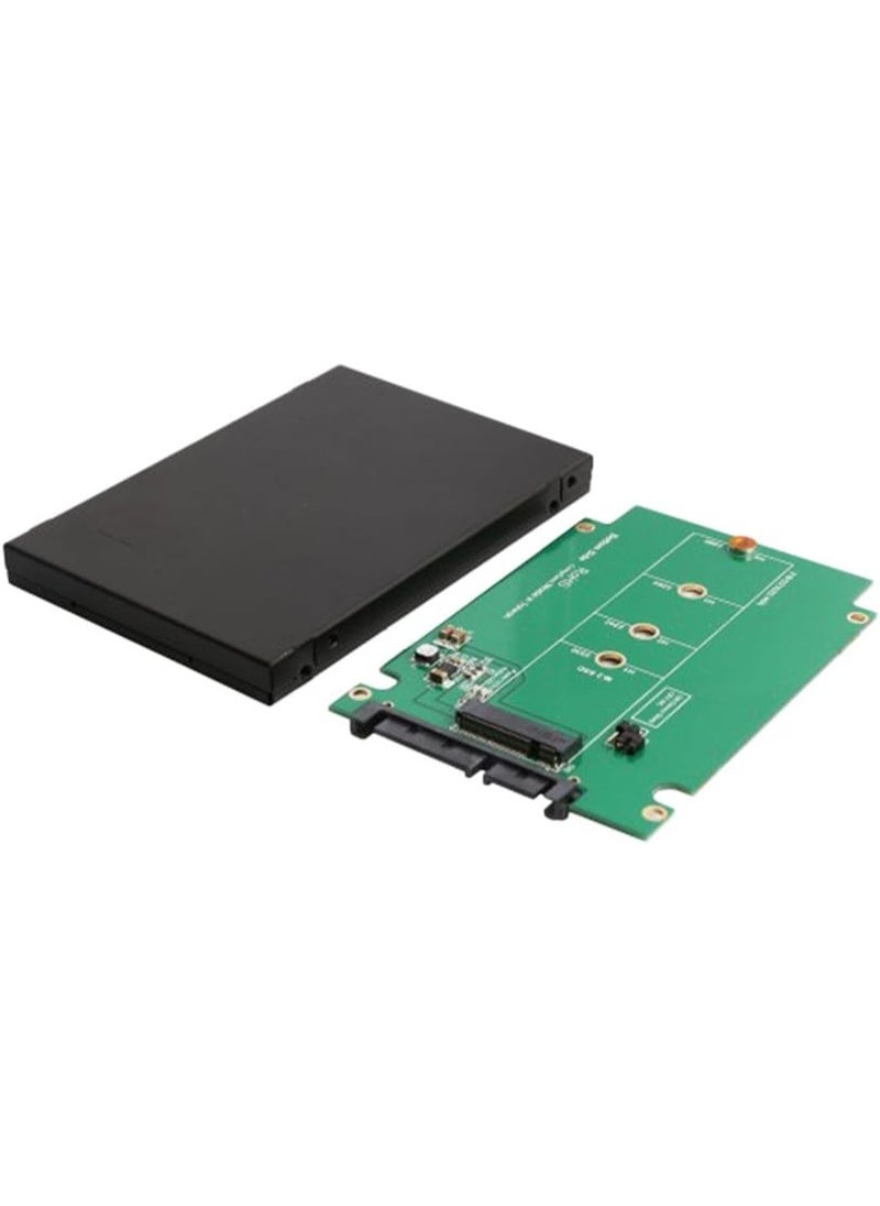 ماركة غير محددة محول SATA III إلى M.2 B-Key SSD – هيكل من الألومنيوم، يدعم 2230/2242/2260/2280، بحجم 2.5 بوصة  - Image 1