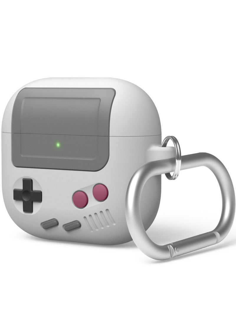 Elago AW5 Hang Compatible with AirPods 4 Case Cover (2024) with Carabiner - Light Grey - Image 1