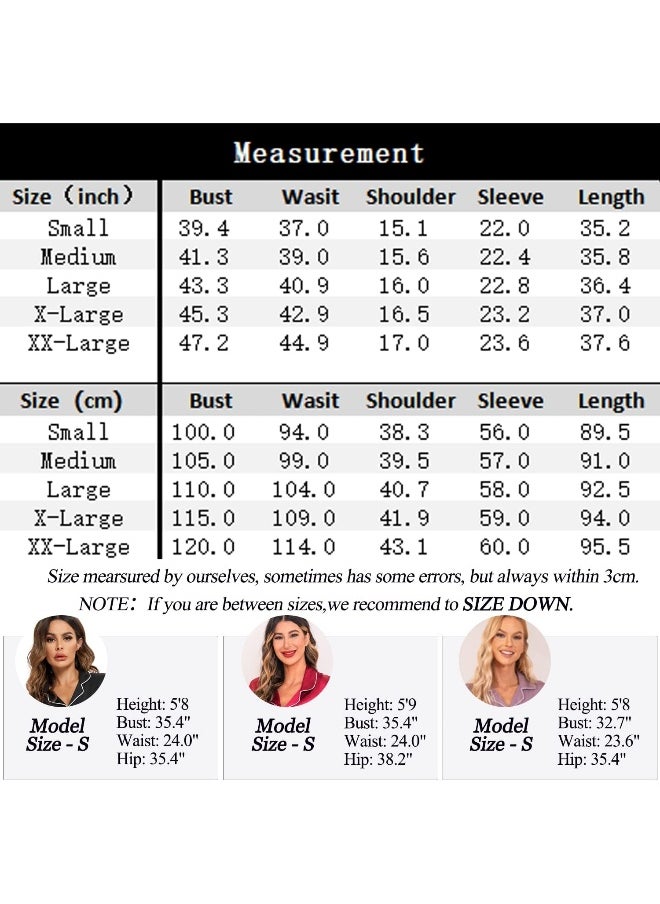 Anjue Anjue Nightgowns for Women Bride Pajamas Button Down Pajamas Dress Sleepwear Nursing Pajamas Breastfeeding Dress(Black S)  - Image 5