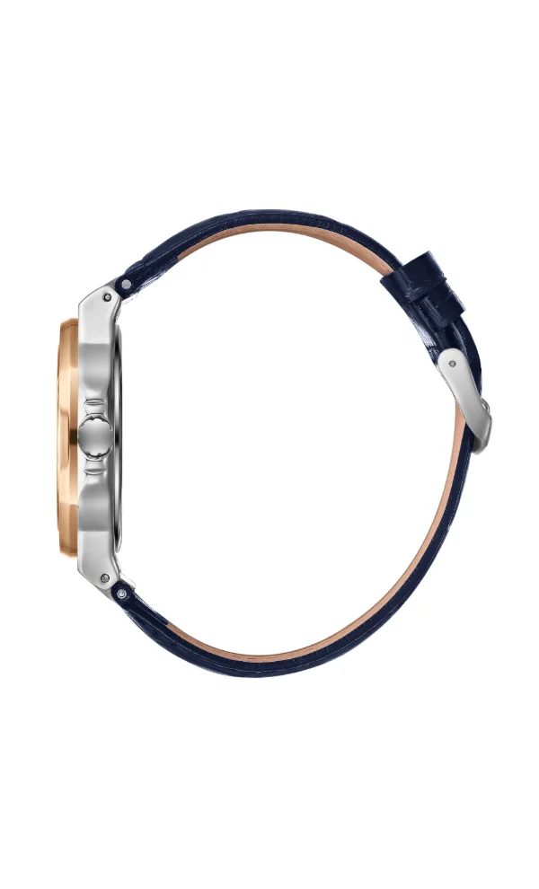 Lee Cooper Men's Analog Display Watch With Dark Blue Leather Strap - LC08108.599