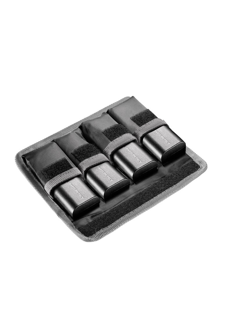 NEEWER 7.5"x5.5"x0.9" DSLR Battery Bag for Standard Cameras, Lightweight and Durable Nylon, Fastening Tape, Compatible with LP-E6, LP-E8, EN-EL14, Ideal for Photographers and Accessories Storage - Image 2