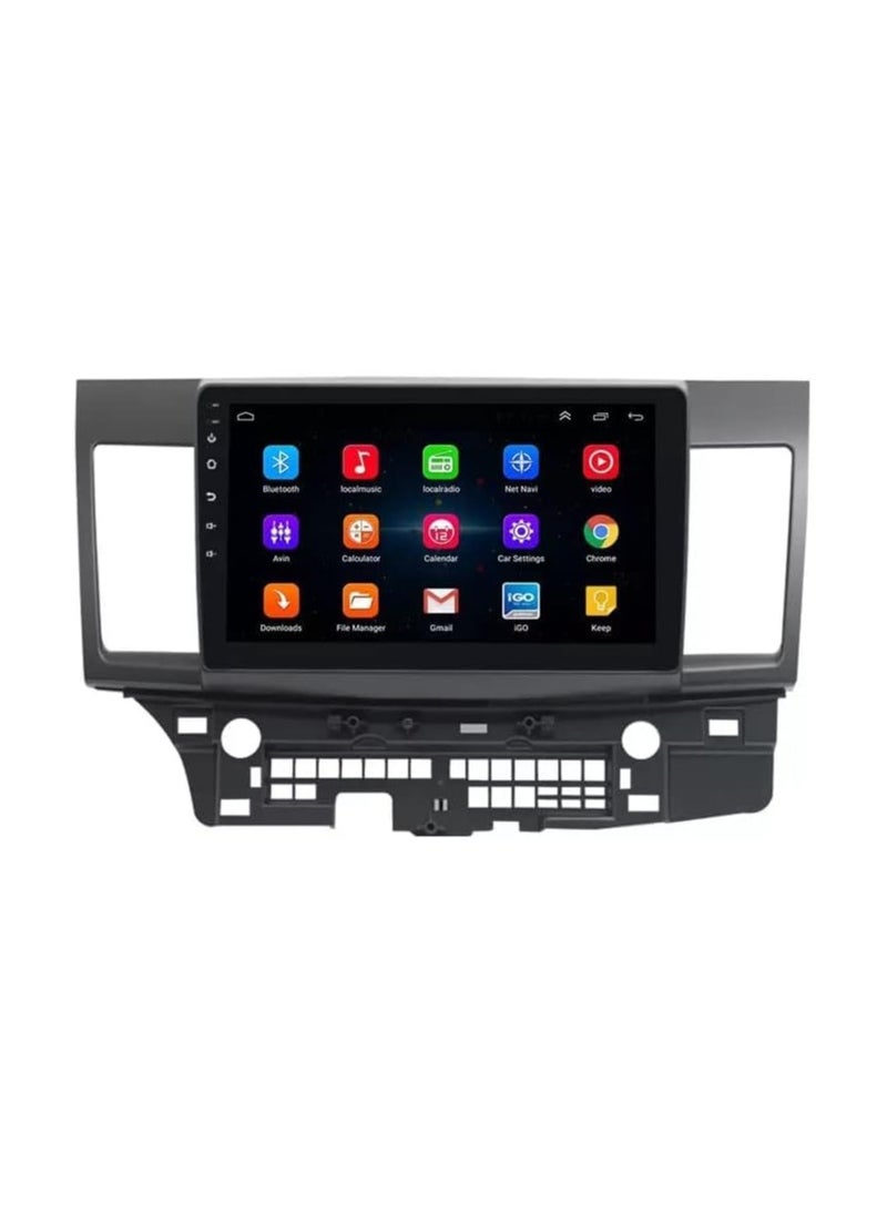 SHEZA STAR - Android Car Stereo for Mitsubishi Lancer 2007 To 2017 2GB RAM 32GB ROM Support Apple Carplay, Mirror-Link Wi-Fi BT, Radio GPS Navigation, 10 Inch IPS Touch Screen with Backup Camera Included - Image 1