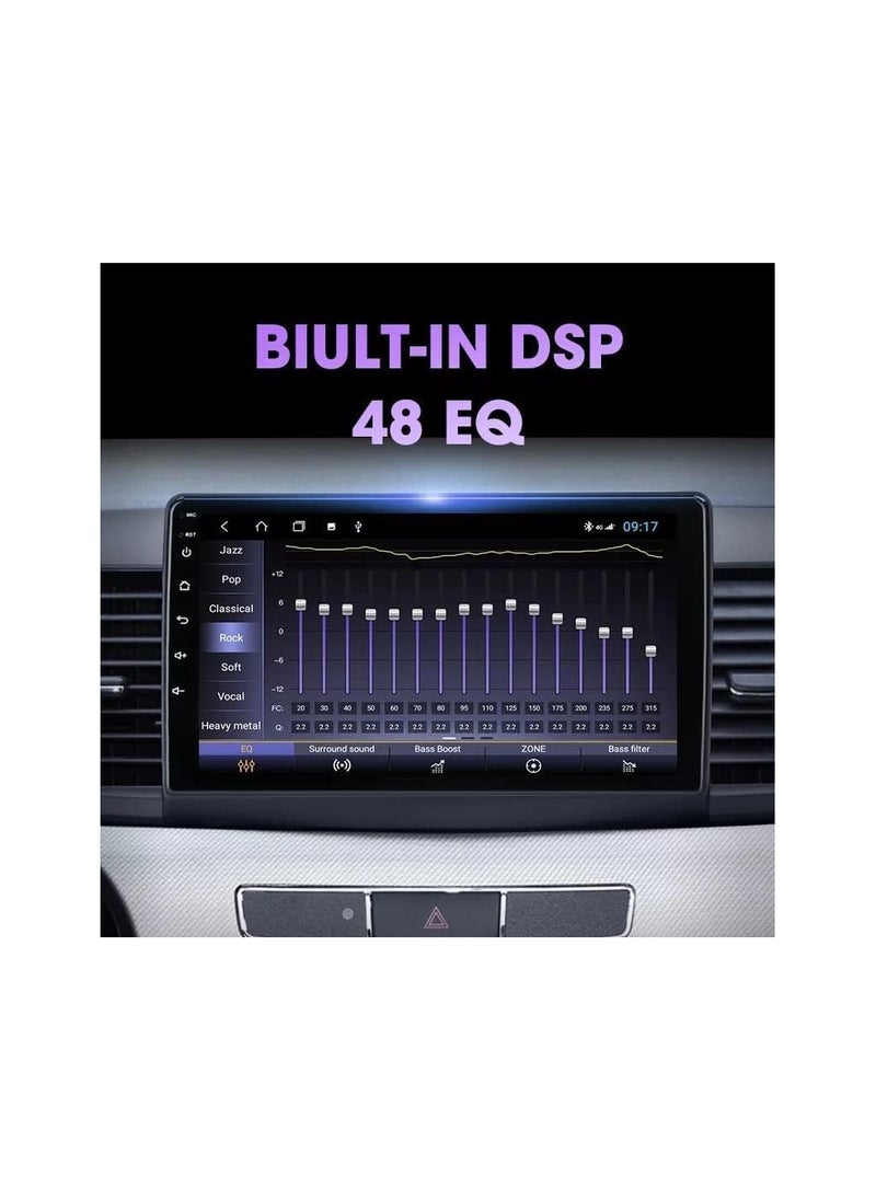 SHEZA STAR - Android Car Stereo for Mitsubishi Lancer 2007 To 2017 2GB RAM 32GB ROM Support Apple Carplay, Mirror-Link Wi-Fi BT, Radio GPS Navigation, 10 Inch IPS Touch Screen with Backup Camera Included - Image 1