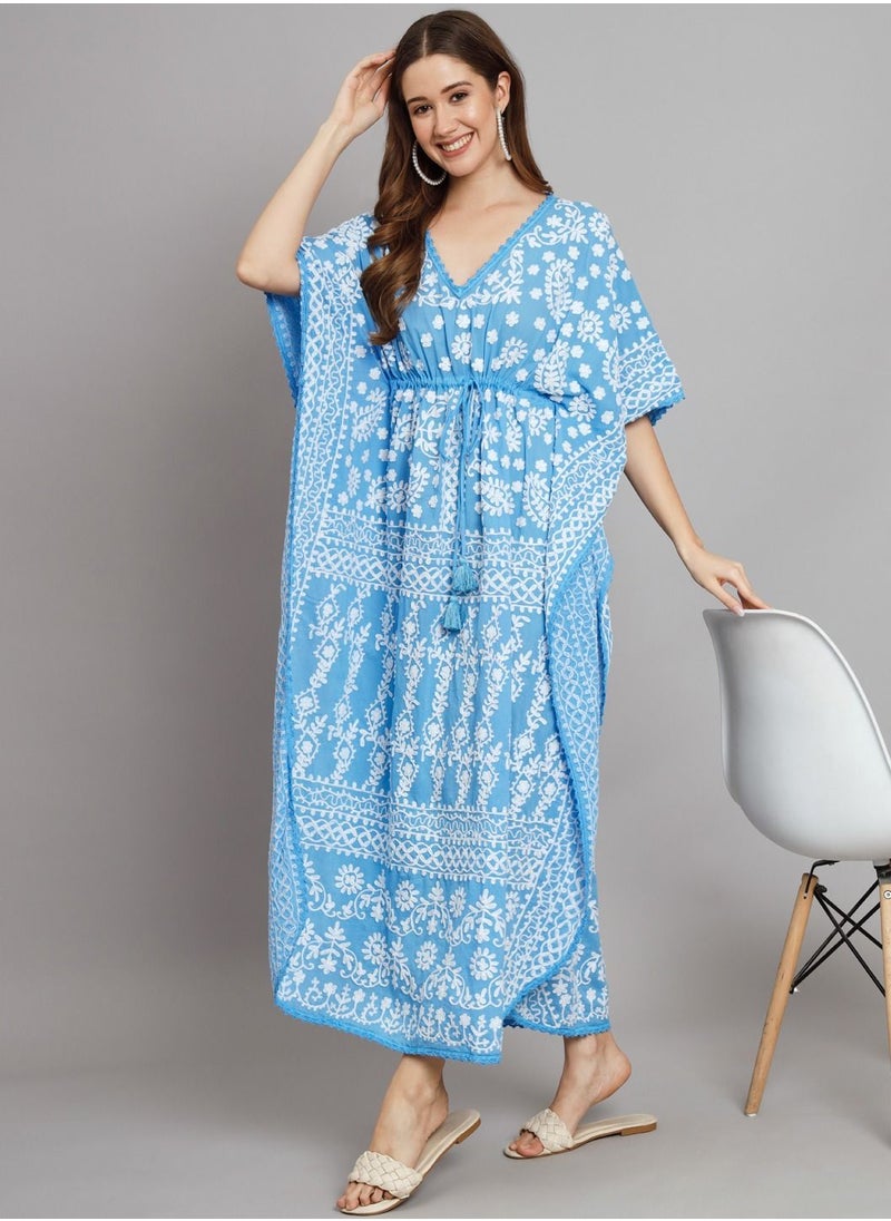 Hand Embroidered Cotton Chikan Kaftan-AL2558 - pzsku/Z56E37563A4A8B32348E1Z/45/_/1686745632/8c777ceb-eeef-452d-8d94-efdb2aa06d54