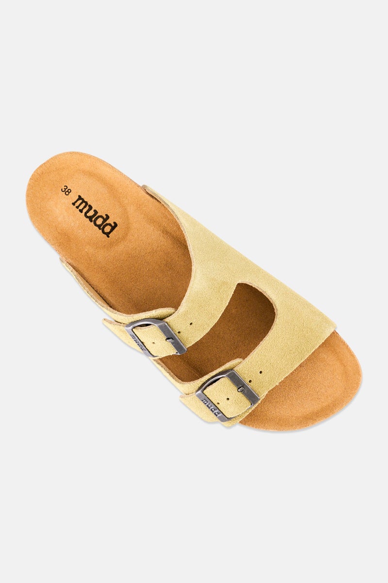 Mudd Women Slip On Cork Sandals, Light Olive - Image 4