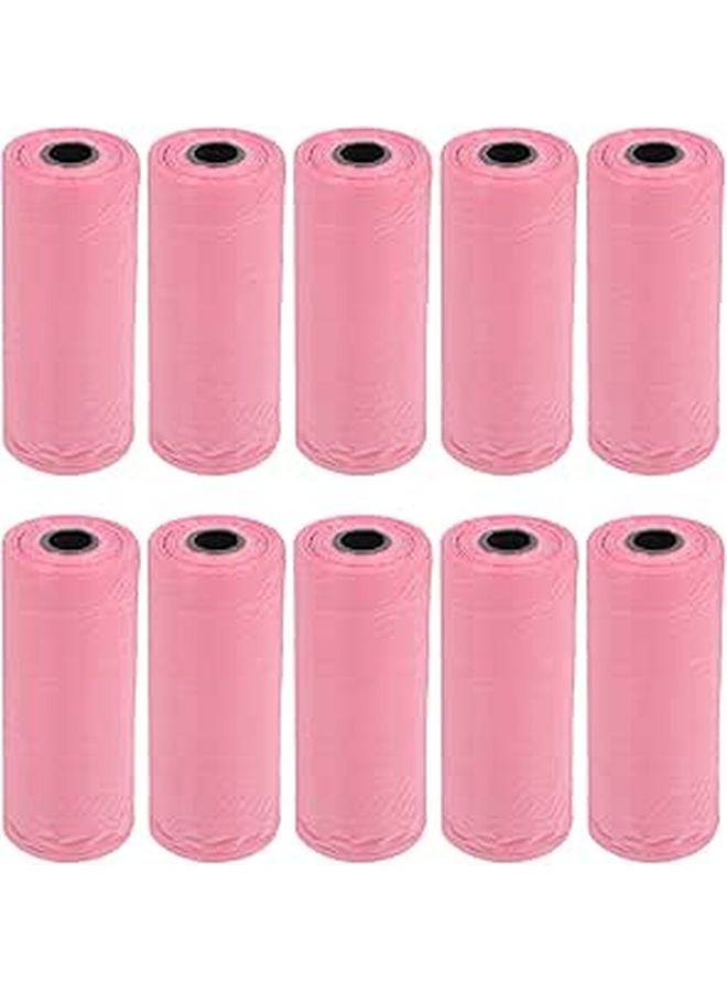 أكياس نفايات حفاضات يمكن التخلص منها 10 عبوات بأربطة ربط للسفر والاستخدام المنزلي - Image 1